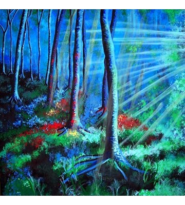 Riflessi nel bosco blu